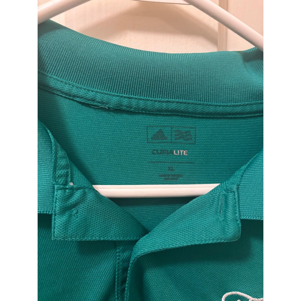 Adidas Climalite Fore Play Barstool Sports Polo Shirt Mens XL Teal Green Golf - Picture 4 of 5